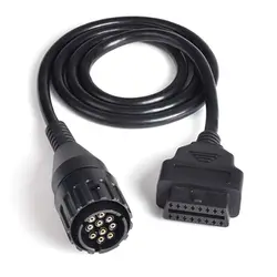 For BMW Motorcycles 10 Pin For BMW ICOM D Cable Cable Adapter 10Pin To 16Pin OBD2 Diagnostic Connector For BMW Extension Cable