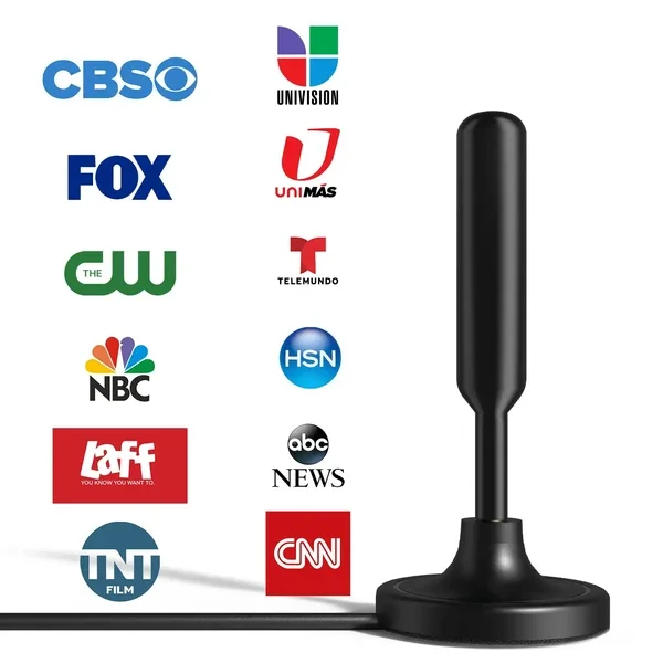 

Улучшенная комнатная ТВ-антенна с усилителем для HDTV, цифровая, 4K 1080P, большой радиус действия, до 5600 миль