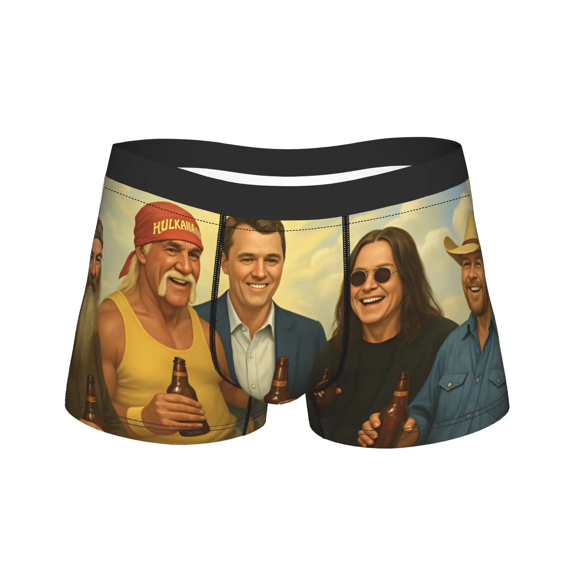 God Has Great Friends Charlie Kirk Rogan Underwear Men's Boxer Brief Comfortable Boxer Shorts Trenky Custom Oversize Underpants
