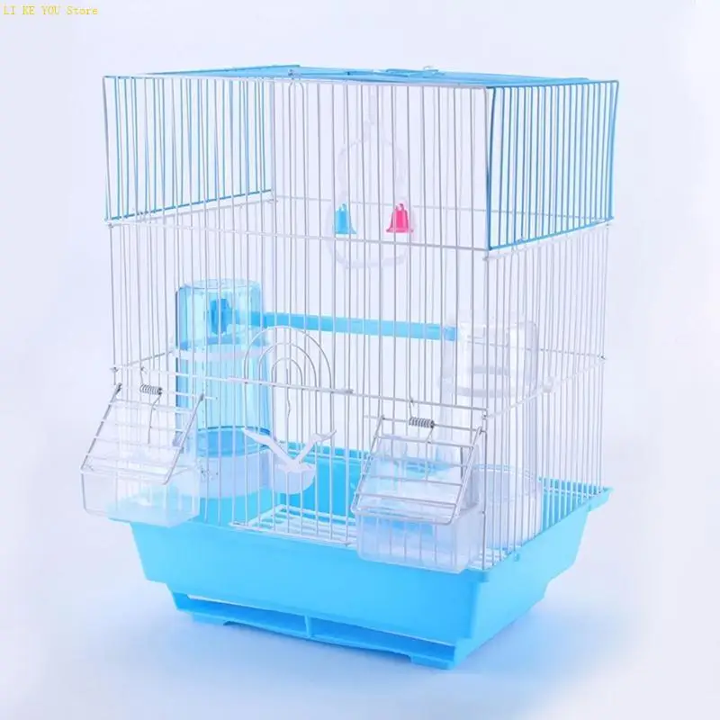 W3JE 2 Pack Bird Water Dispenser for Cage Parakeet Feeder and Drinker Set for Parrot 10 Days Capacity for 2 Parrots (14 oz)