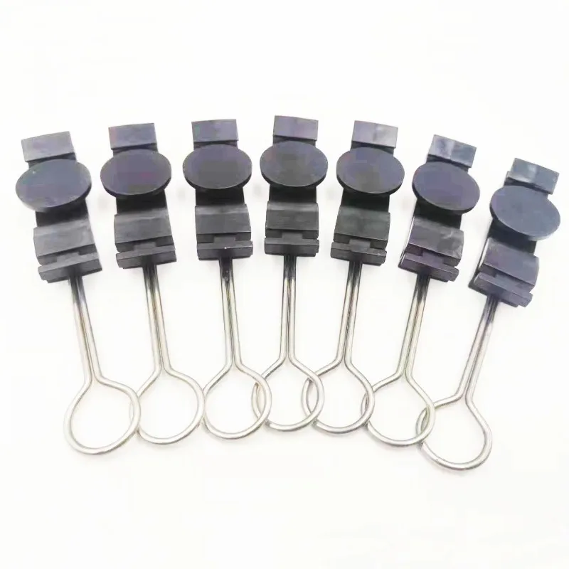 Plastic S-Type Drop Cable Anchor Suspension Clamp Wire Retainer Professional Accessory For FTTH Network Construction