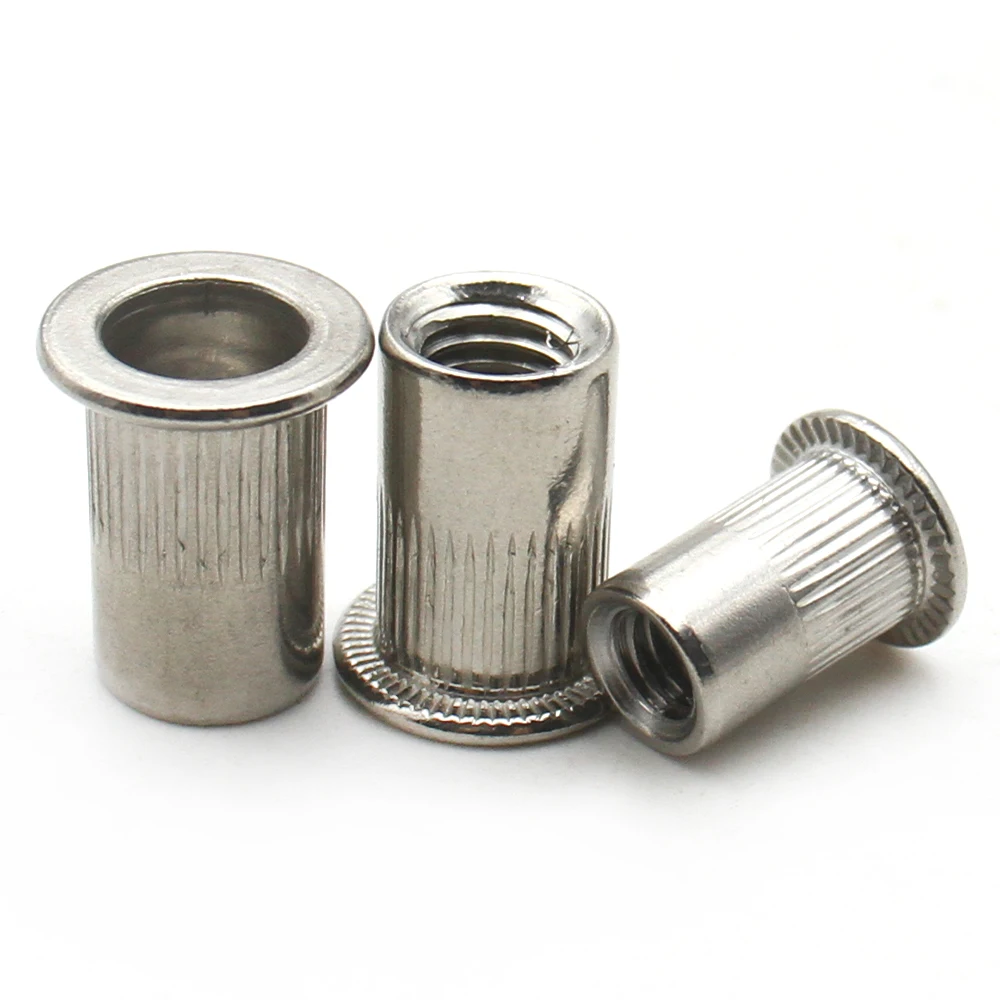2-20pcs M3~M12 Blind Rivet Nuts Rivnuts 304 Stainless Steel Threaded Inserts for Housings And Panels