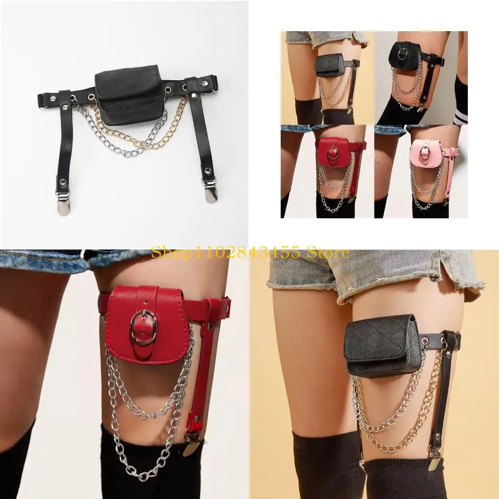 49mc-pu-leather-thigh-chain-anti-slip-belt-elastic-with-storage-bag-harness-nightclub-leg-accessories-for-women-and-girls