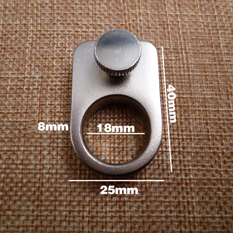 Outdoor EDC Portable Powerful Slingshot Ring Hunting Catapult Metal with Rubber band Hunting Tool Finger Slingshots