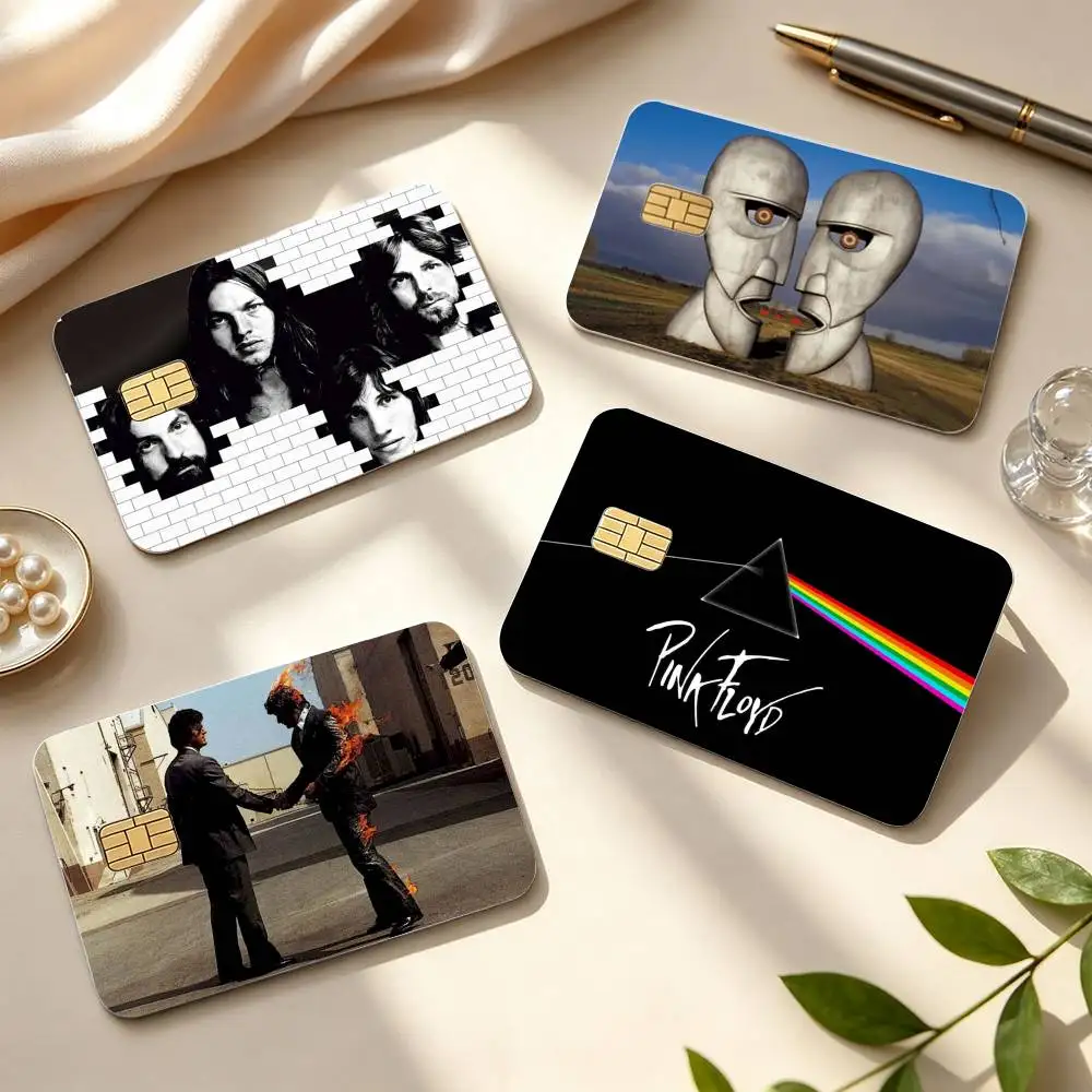 P-Pink-es Band F-Floyd-D  HD Waterproof Credit Card Stickers Silicone Decals For Chip Game Cards Gift