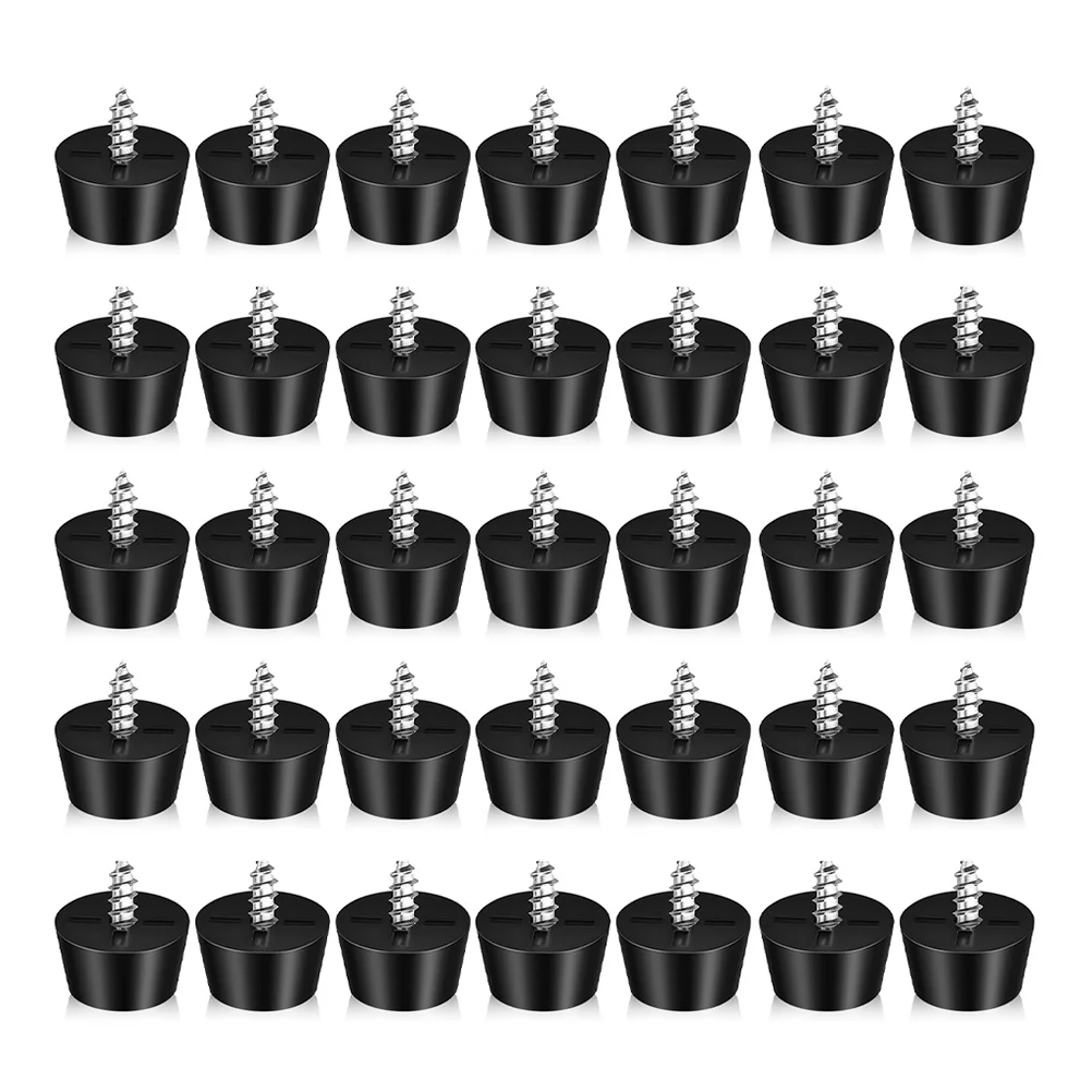 

100pcs Furniture Leveling Feet Rubber Pads Anti Skid Table Leg Levelers Shock Absorber For Chairs Tables Cutting Board
