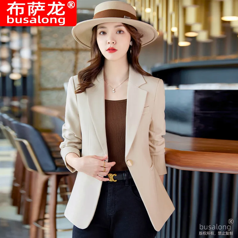 Costume élégant et décontracté pour femmes, Blazer professionnel à manches longues, veste formelle, vêtements de travail, nouvelle collection 8821