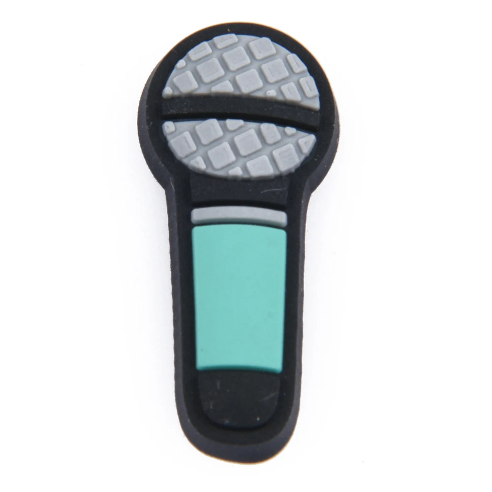 1pcs Puerto Rico Flags Shoe Charms Mixstyle Dogs Cars Musical Instruments Shoe Decoration Colorful Microphone Clog Charms Gifts