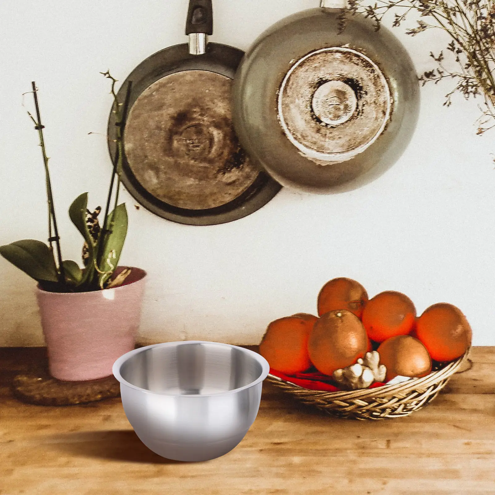 Tazón de Acero Inoxidable de Alta Calidad para Huevos al Vapor, para Cocina, Camping, Sopa Ramen, Arroz, Guiso, Postre, Contenedor de Alimentos (1 Pieza)