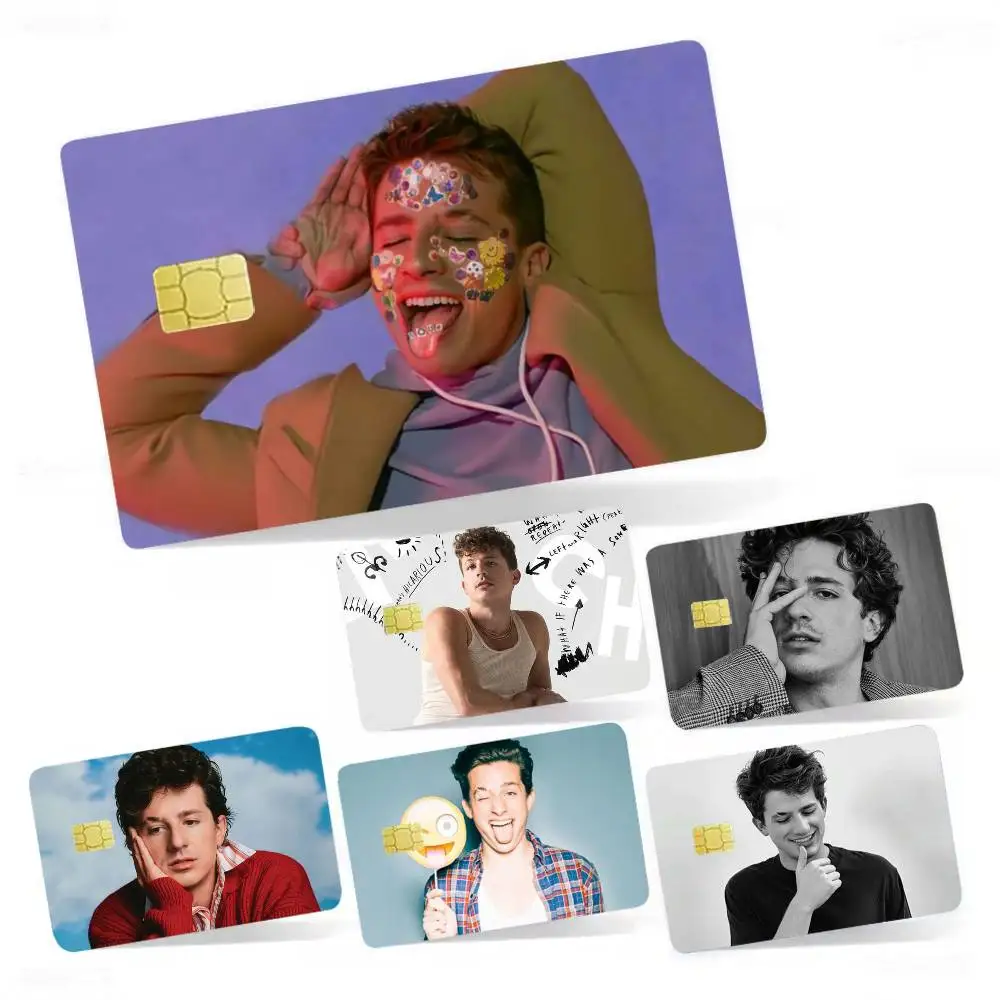 

Singer C-Charlie puth 4pcs 1Set Film Skin for Debit Credit Bank Visa Card Decal Cover