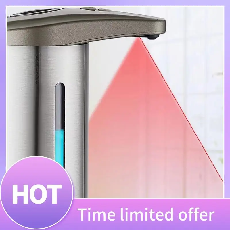 B69C Automatic Liquid Soap Dispenser Touchless Sensor Bathroom Smart Foam Machine Liquid Soap Dispenser Pump Container Durable