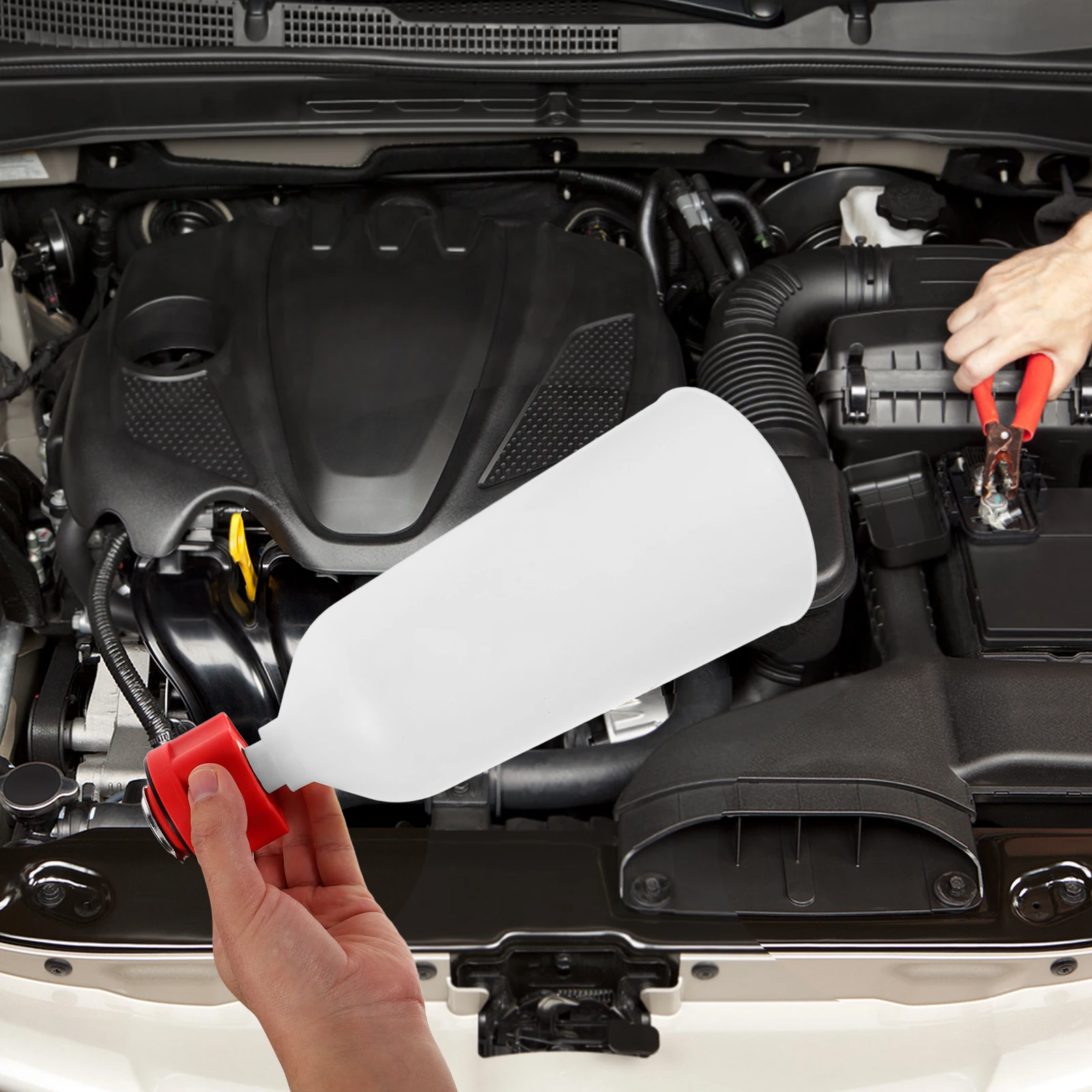 

Large Diameter Oil Filling Kit Car Funnel Auto Engine Petrol Change Wide Mouth Funnel Flexible Draining Gas Funnels Automotive