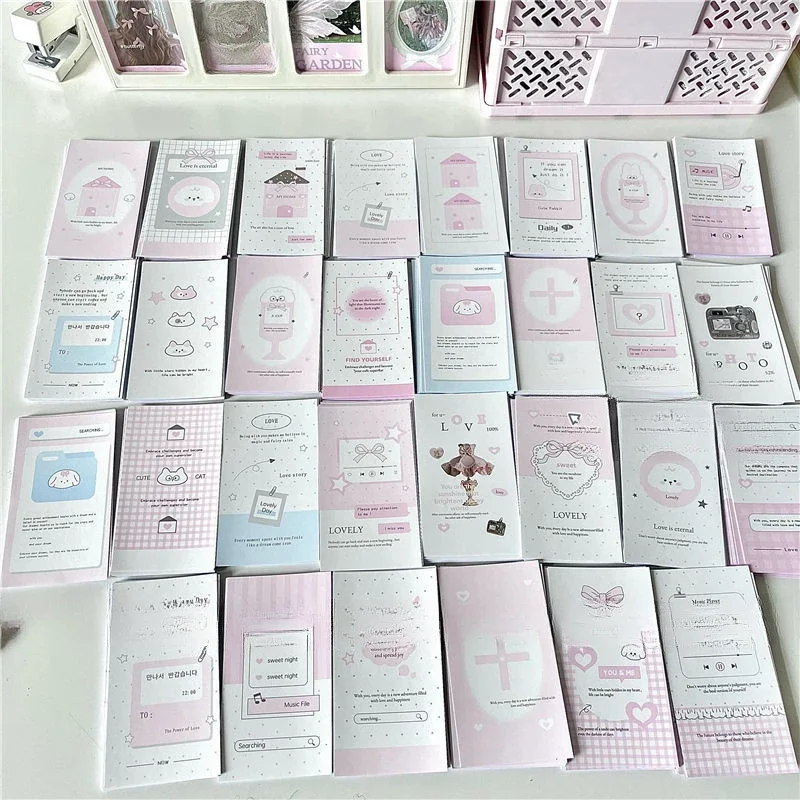 Random 30pcs Coquette Star Room Matte Film Strip Sealing Sticker Gift Packaging Packaging Sticker Planner Stickers