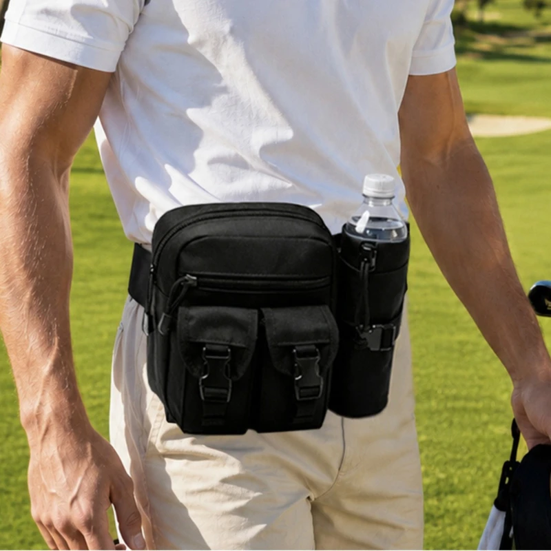 PGM Golf Ultra Light Waist Bag with Large Capacity Anti Splashing Water Course Storage Backpack SOB027