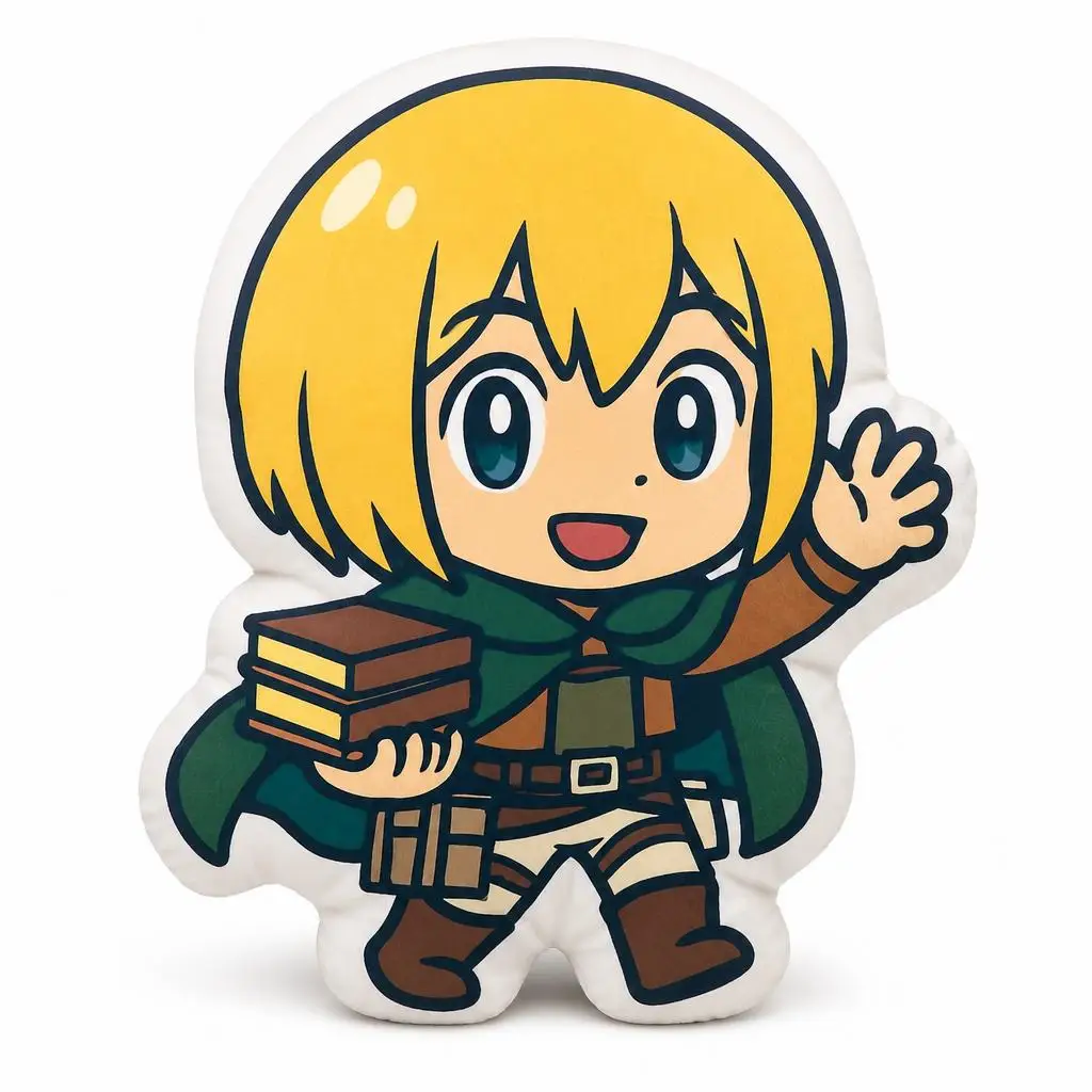Armin Arlert Aot Anime Plush Pillow Cushion Irregular Stuffed Throw Pillow Home Decor Gift Sofa Bed Couch