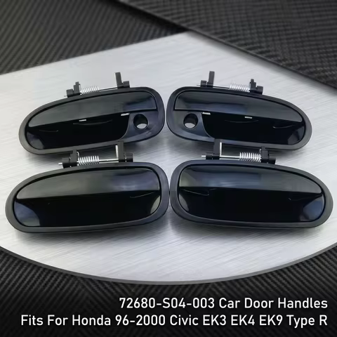 For Honda Civic EK3 EK4 EK9 Type R 1996-2000 Exterior Door Handle Front Rear Left Right 72180-S04-003 72140-S04-003 72680-S04-00