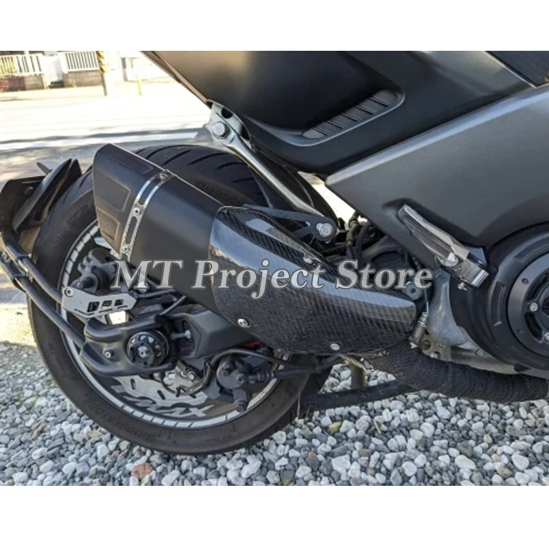 For  Yamaha R1 MT10 R3 FZ6N R25 Motorcycle Exhaust Muffler Carbon Fiber Protector Escape Heat Shield Cover Guard Anti-scalding