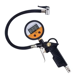 Tire Pressure Inflator Gauge 220PSI Digital Tire Pressure Gauge Aluminum Bicycle Tyre Repair Tools for Motorcycle Truck Bike