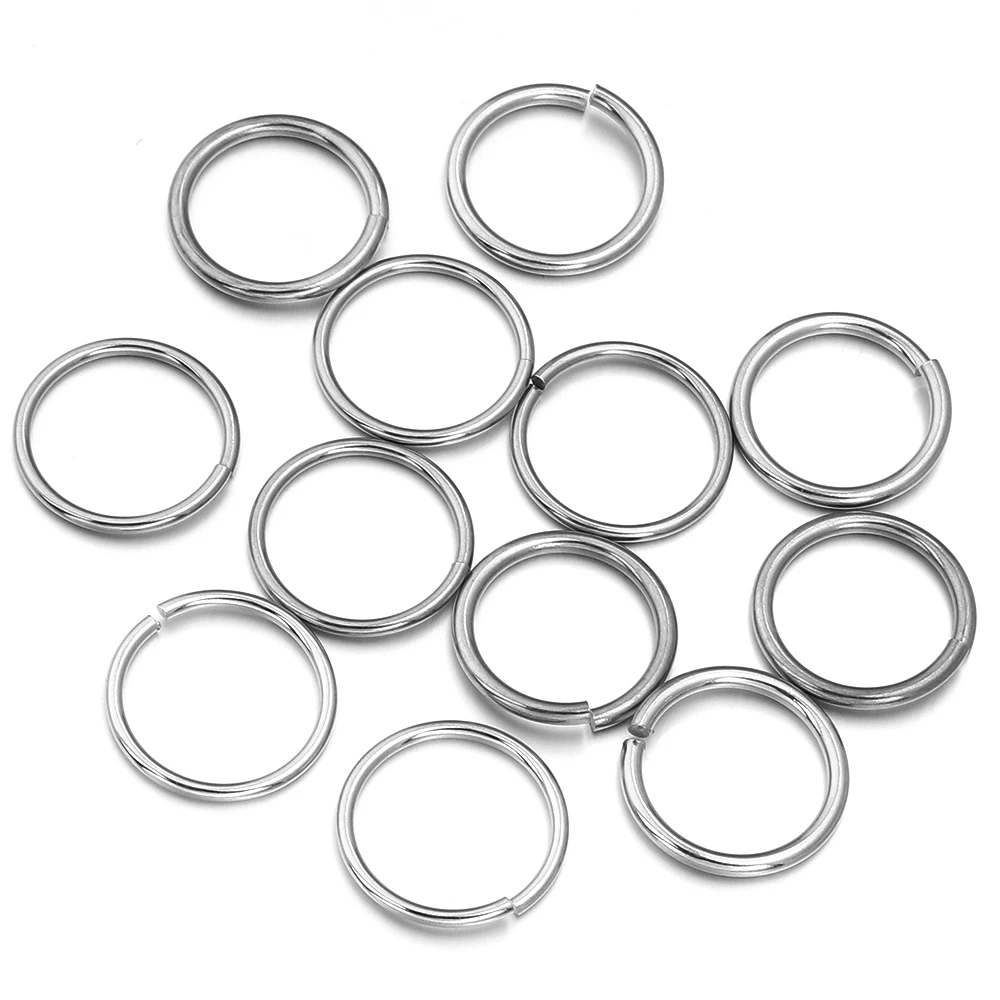 20Pcs Stainless Steel Split Ring Jump Rings for DIY