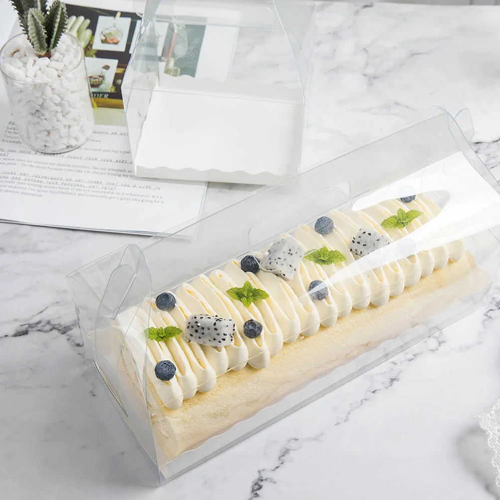 

4Pcs Elegant Cake With Clear Design Paper Trays Cupcake Holders For Birthday Wedding Celebrations