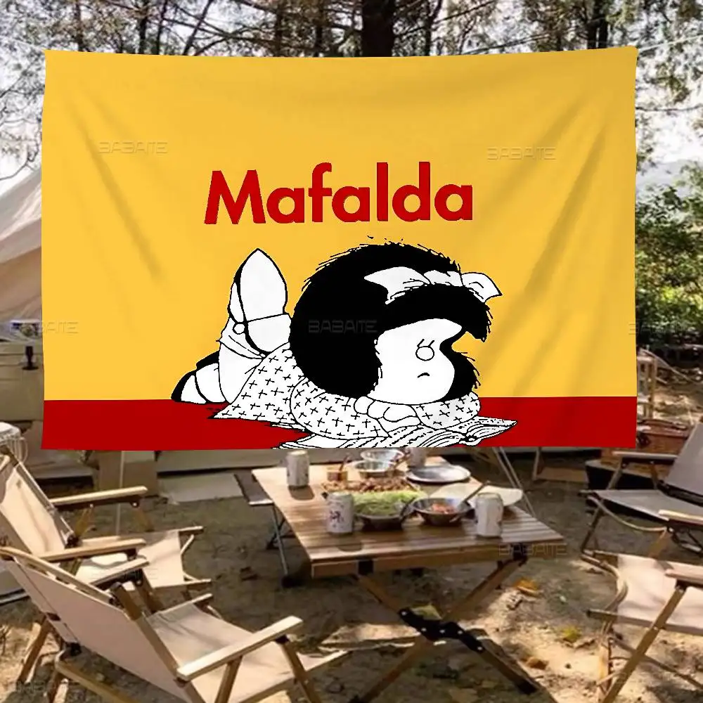M-Mafalda Retro Flags Multiple Choice Living Studio Booth Interior Decoration Banner
