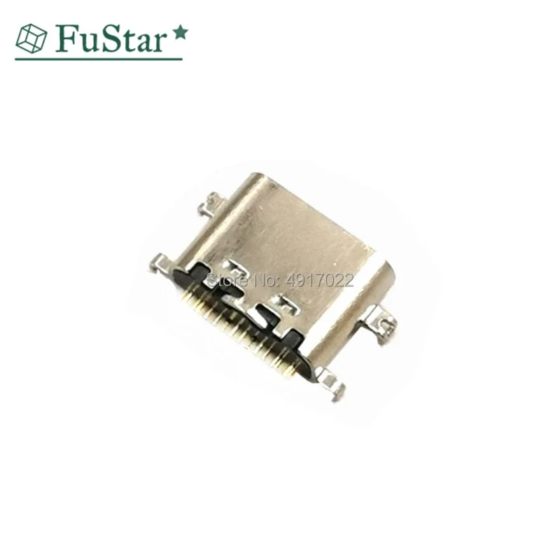 10pcs USB-3.1 SMT USB Connector Type C Horizontal Mid Mount 12P OR 16P Female through board 0.8mm for charger adapter DIY Type C