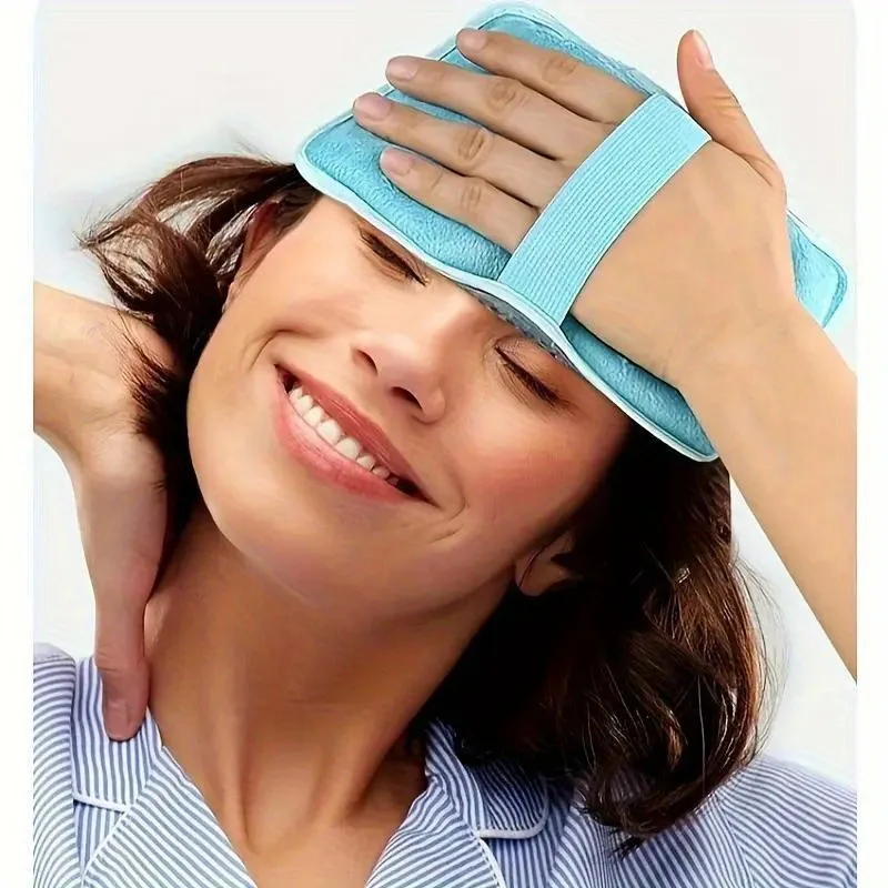 Double-sided Pillow Cold Compress Hot Compress Gel Bag, Heating Bag, Strap Handheld Gel Ice Bag.