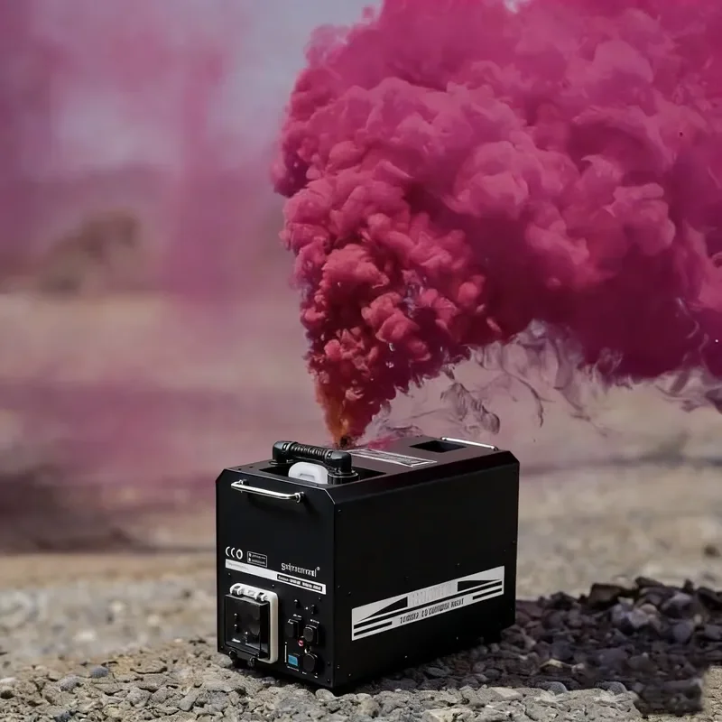 Gender Reveal Wedding Color Liquid Using Spray 3500W Iron Height 10-12meters Color Smoke Machine Stage Club bar DJ