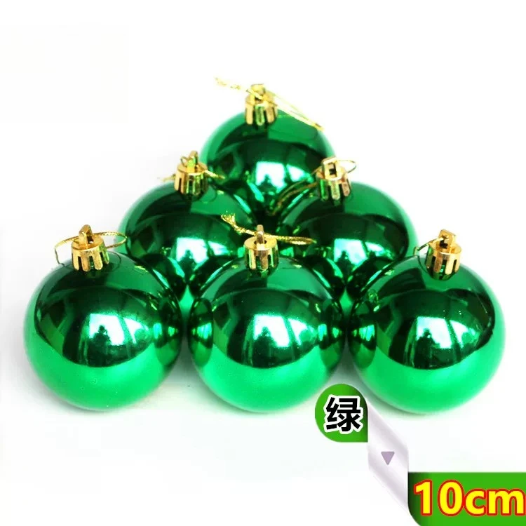 Christmas Tree Ornament Electroplated Plastic Balls 8cm 10cm Home Xmas Party Hanging Decorations