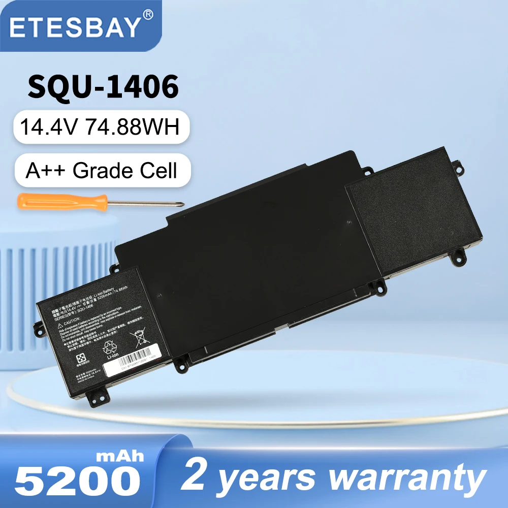 

ETESBAY SQU-1406 Laptop Battery For ThundeRobot 911 911-S1 S2/A/B/C/D/E/G S3 S5A S5T S6 T1 T2 T5 M1/2/3/4/5/6 F1 911GT-Y1/Y2/Y3