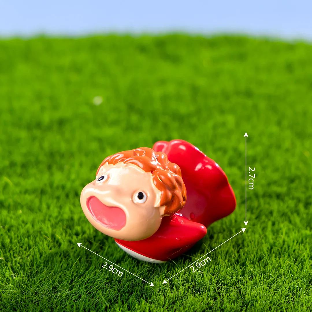 Anime lindo personaje de película luciérnagas chica y Ponyo PVC figura de acción modelo juguetes regalo