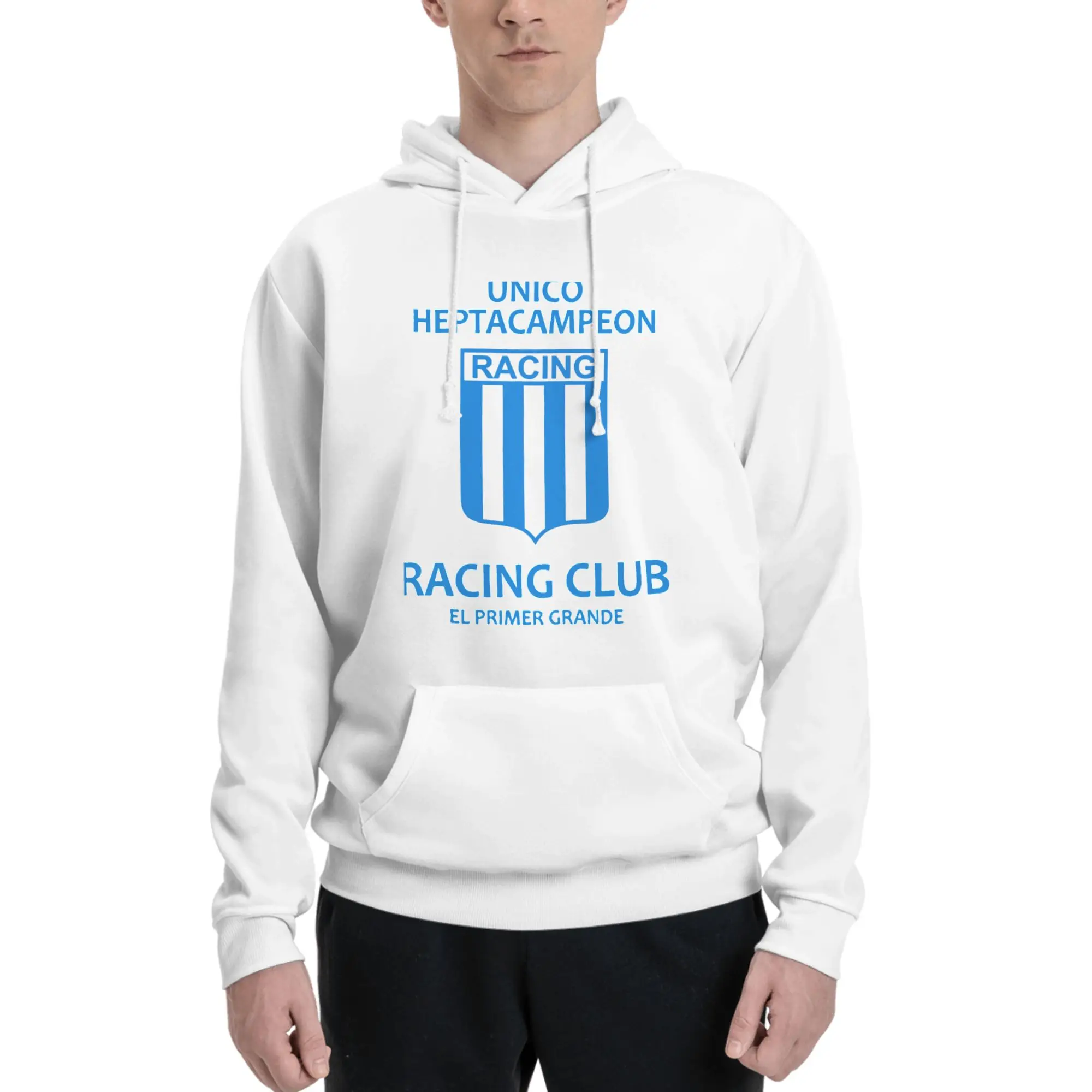

Худи Racing Club De Avellaneda Heptacampeon из минималистичного полиэстерового флиса: модный тренд, стильная одежда для передовой линии