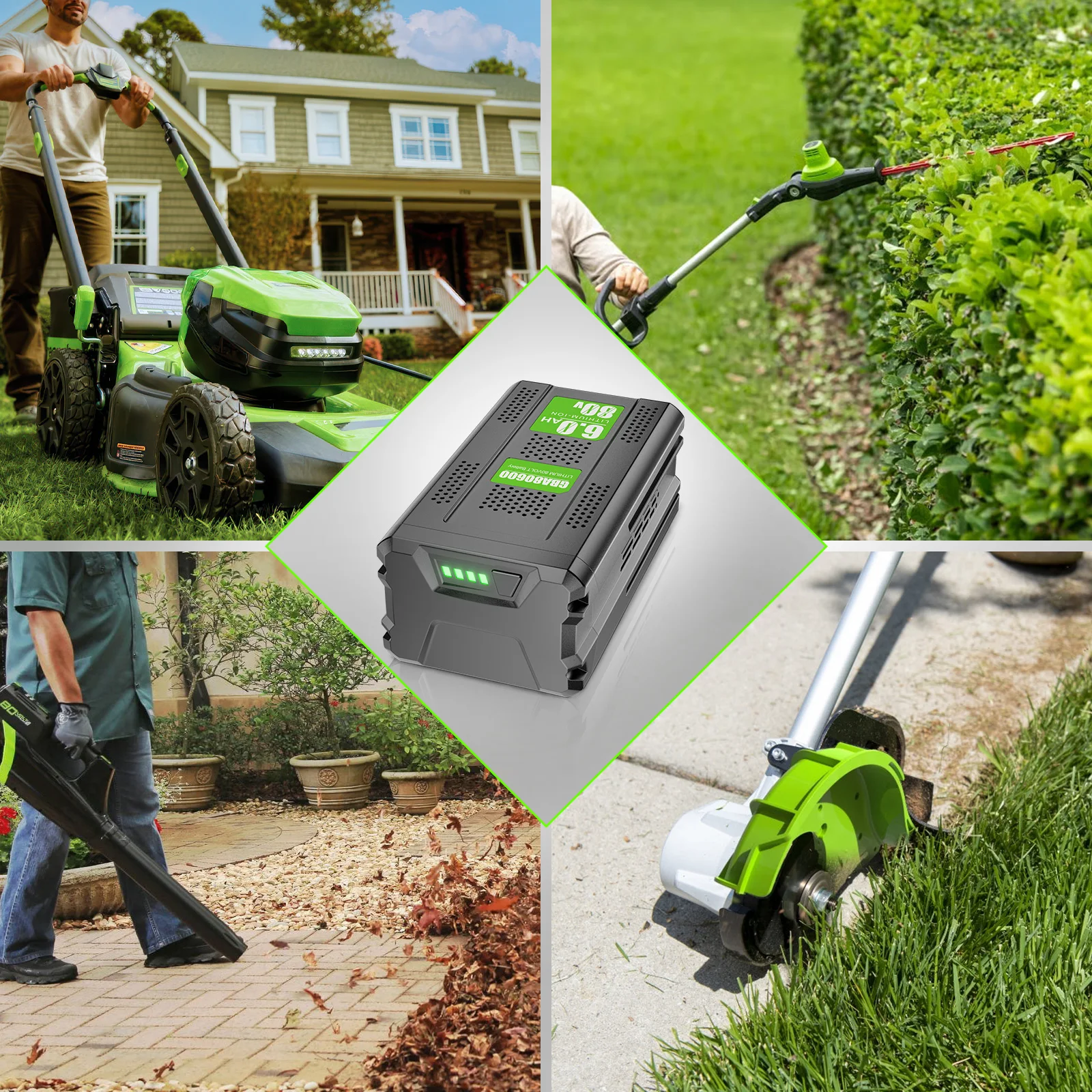 Akumulator zamienny do Greenworks GBA GBA80600 80V 6000mAh, kompatybilny z GBA80200 80V, akumulator do elektronarzędzi bezprzewodowych. — zdjęcie produktu 6