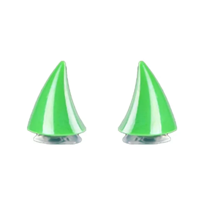 2 Stück Auto Motorrad Helm Teufel Horn Motocross Dekoration Kopf bedeckung Sauger Silikon Zubehör