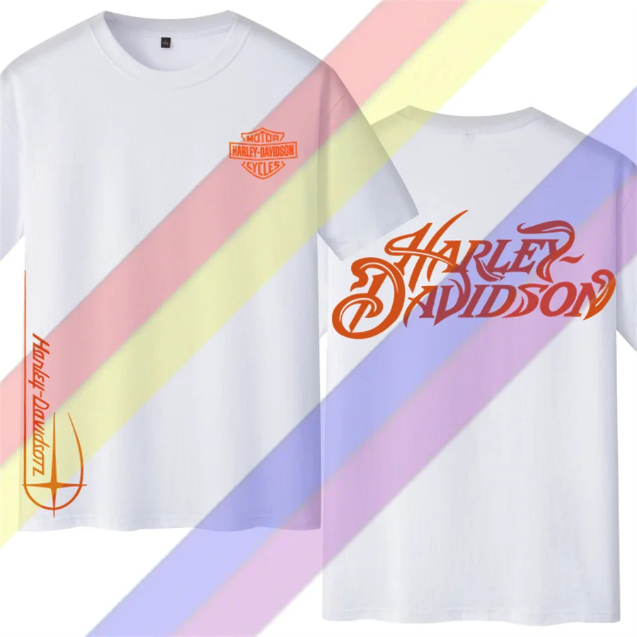 2024 Men T Shirt Casual Davidsons Motorcycle Est T-shirt Graphic Oversized Sports Tops Harleys Comfortable Streetwear S-3XL