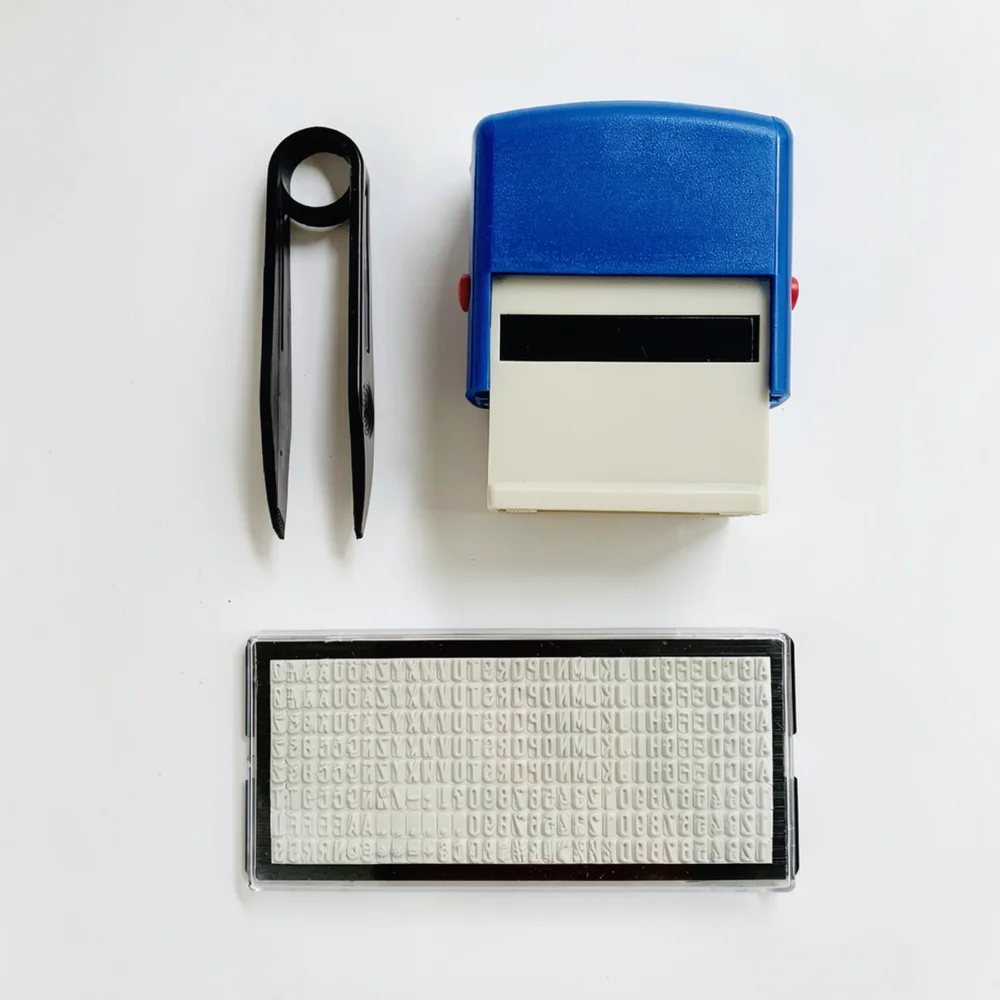 Customizable DIY Rubber Stamp Set Movable Type Self Inking Seal Office Business Stationery Marking Tool For Jingqilin
