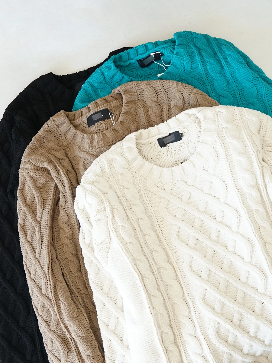 

Thiened Long Sve round Ne Pullover Sweater for Men And Women Autumn Winter Knitted Wear Polyester Fiber Commute Sle