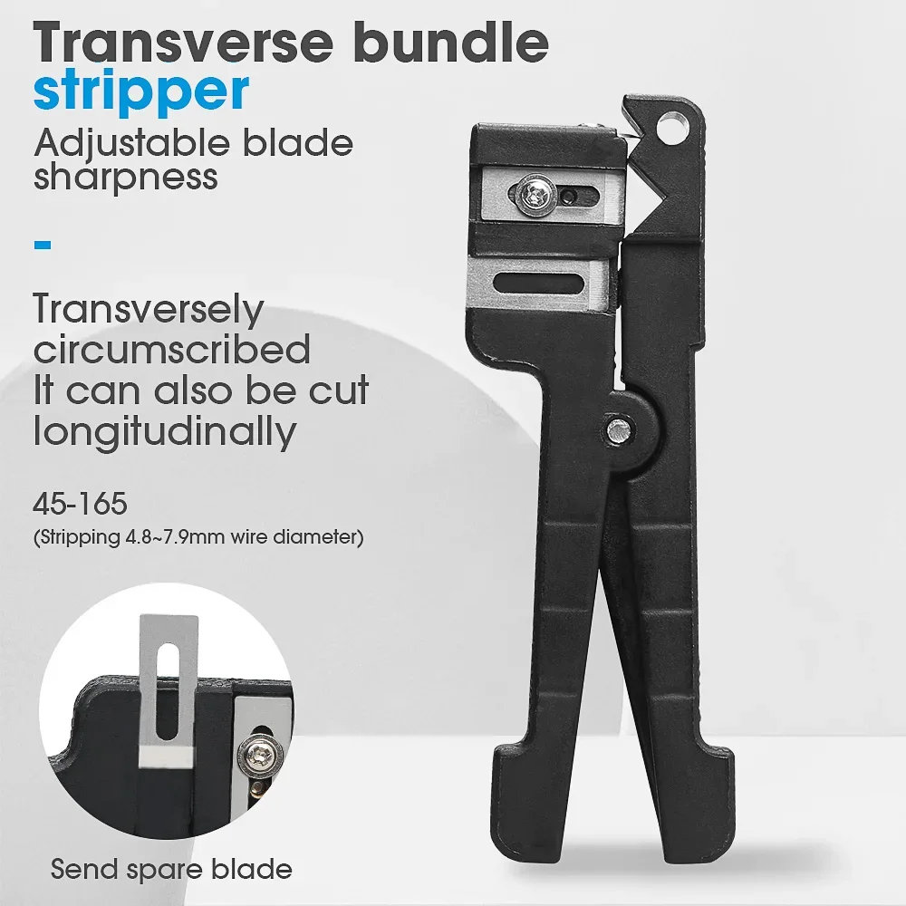 Fiber Optic Stripper 45-162 45-163 45-165Coaxial Cable Stripper Optical Cable Slitter Wire Stripper Tool Beam Tube Stripper