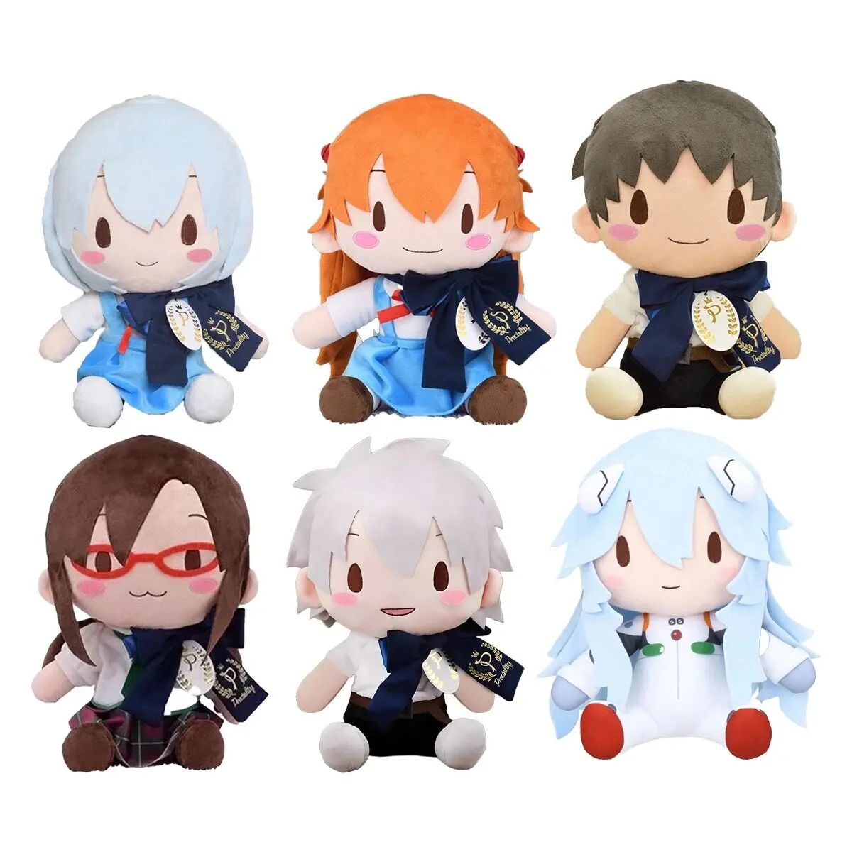 

In Stock Original SEGA Neon Genesis Evangelion Fuwa Petit Kawaii Doll Asuka Langley Soryu Nagisa Kaworu Plush Anime Toys 27Cm