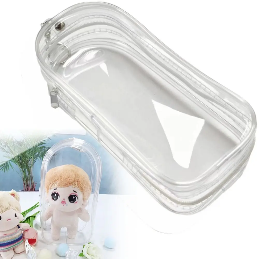 Gift Transparent Doll Outdoor Bag 19*10CM Dustproof Doll Display Box Bag Decoration Doll Accessories Storage Case