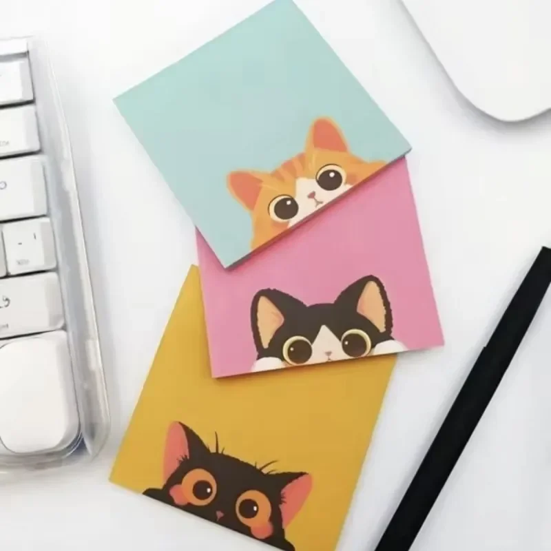 50 Sheets Cute Animal Cartoon Sticky Notes Paper Student Memo Pad Creative School Stationery Gift Prizes N times Sticky Notes