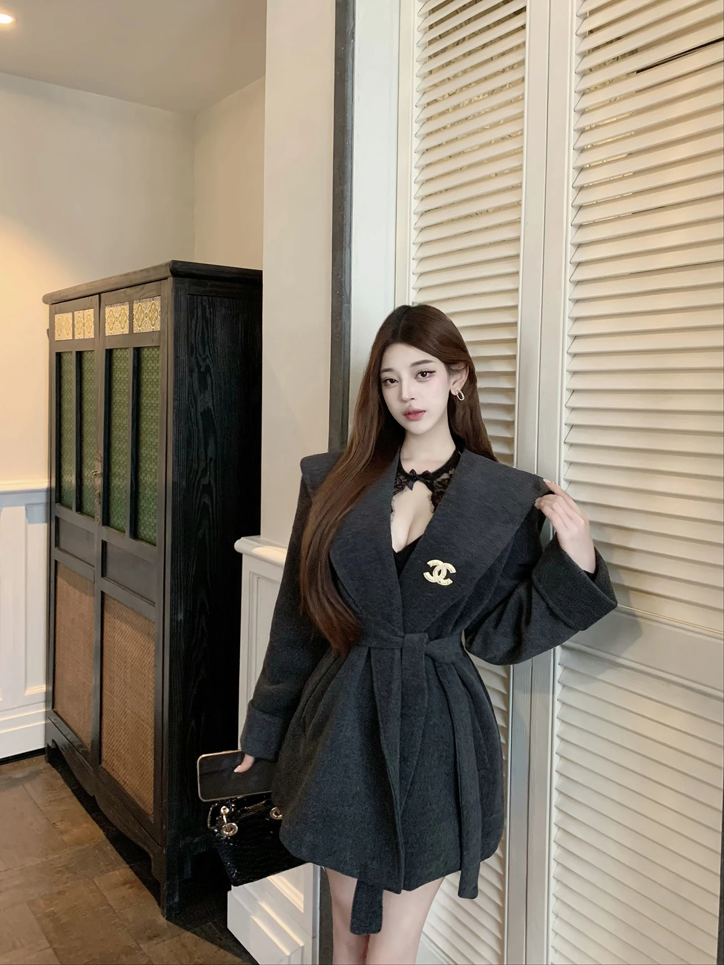 

Шерстяное пальто Luna 25, новое поступление, хлопковая внутренняя часть, элитная женская модная зимняя верхняя одежда