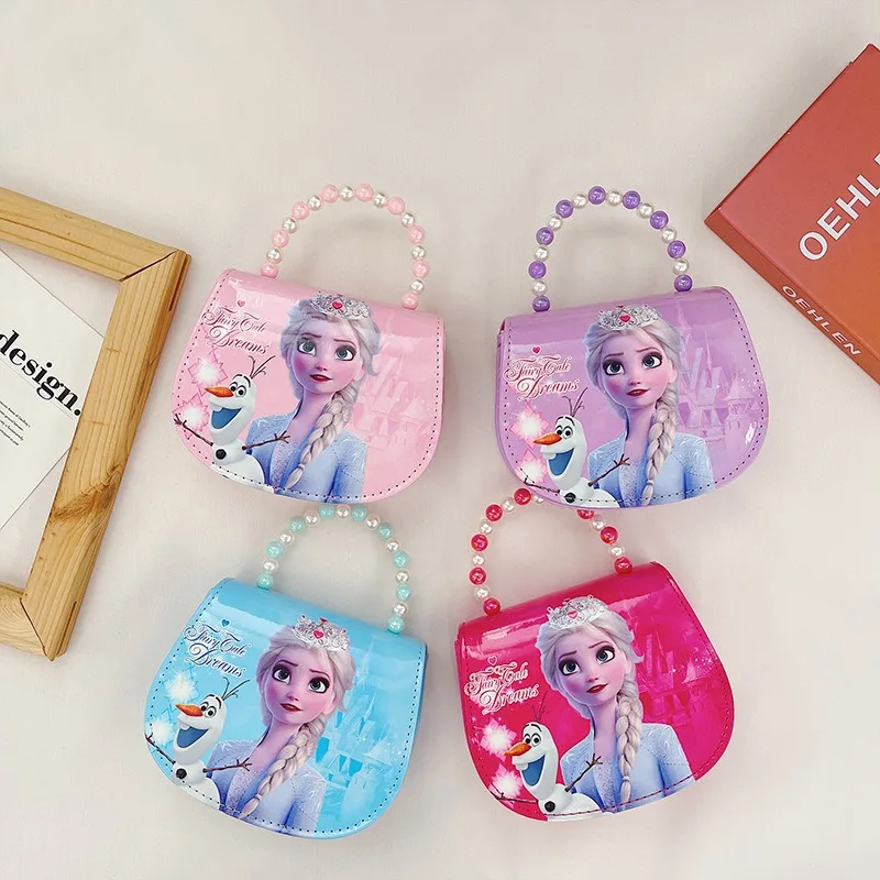 Disney Frozen Kids Bag for Girls Children Waterproof Kawaii Shoulder Crossbody Bag Travel Outdoor Princess Series
