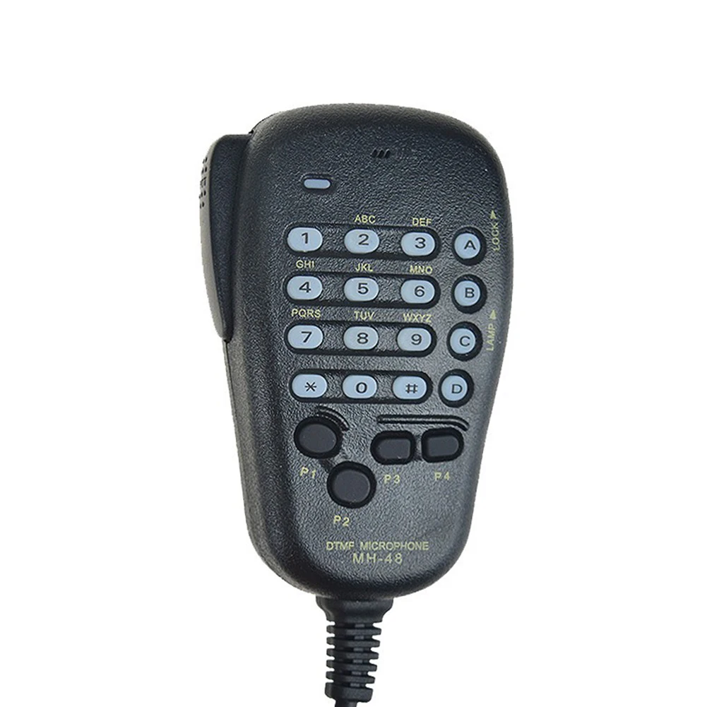 Radio Station Remote 6 Pin DTMF Microphone Waterproof Speaker Non Slip Coil Cord Long Handheld Fit For FT-7800R FT-7900R