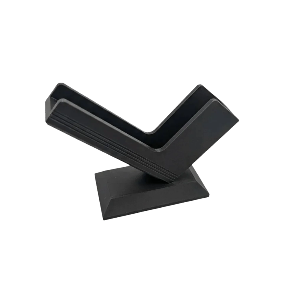 Synthetic Resin Business Card Holder Solid Structure Desktop Placement Name Card Stand Smooth Surface Card Display Rack