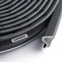60 Feet Weather Stripping Door Seal Exterior Weather Strip for Window V-Shaped Foam Kerf Garage Door Gap Blocker Soundproof Home Improvement Easy to Install