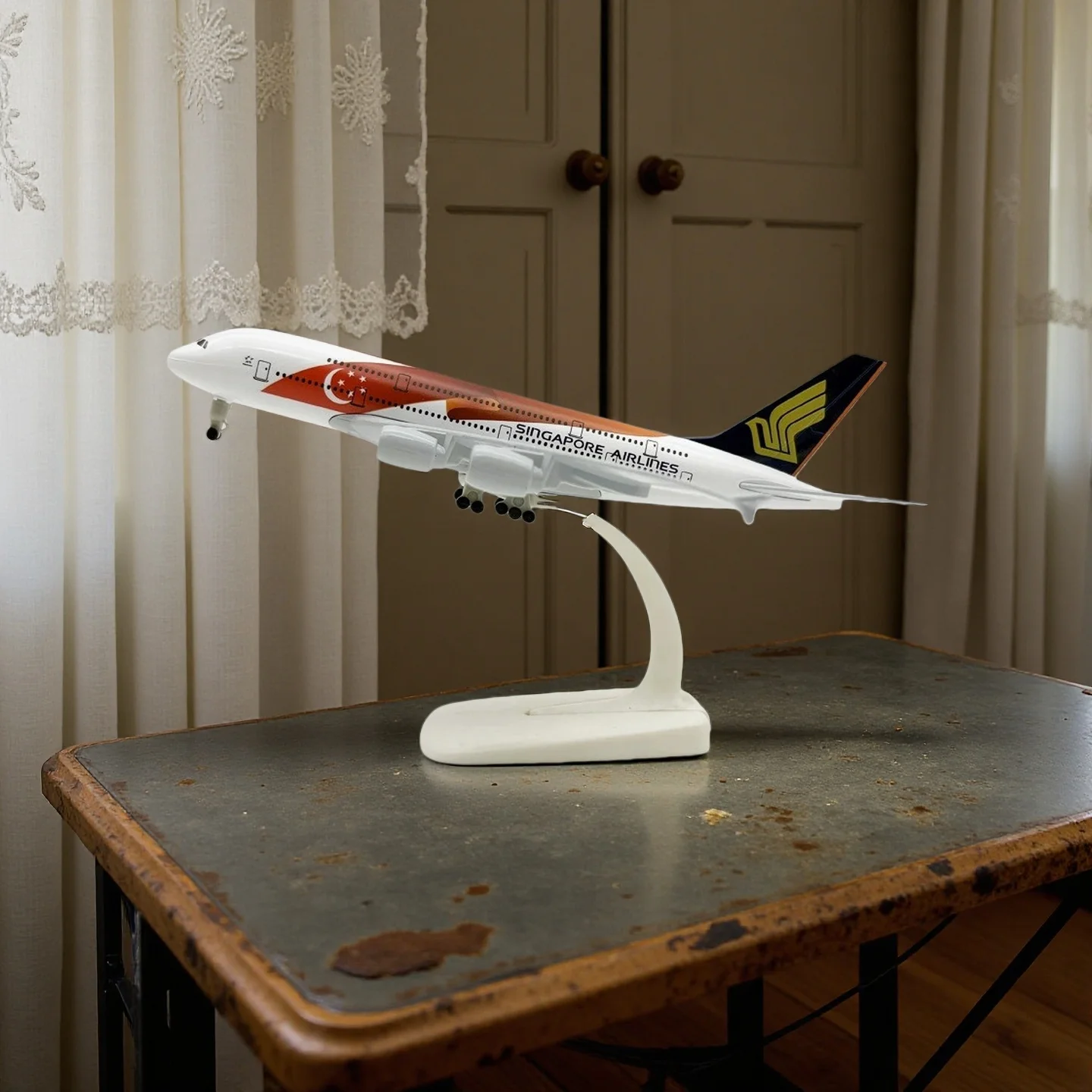 

Alloy Model Airplane A380 Singapore Flag Airways Aircraft B787 Israel 20cm 1/400 Scale Plane Model With Wheel Airplanes Decorati