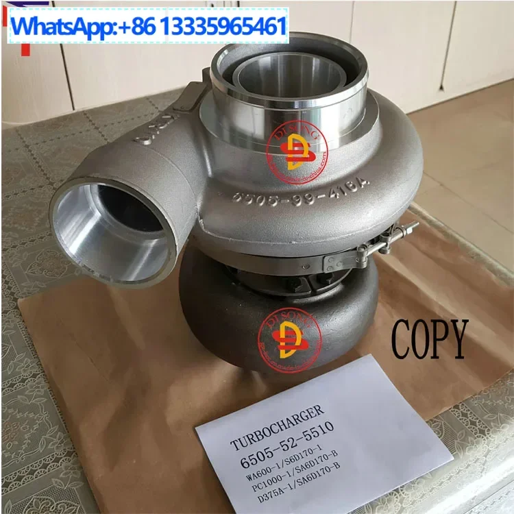 

Турбокомпрессор 6505-52-5510 для деталей погрузчика WA600-1 PC1000-1 D375A