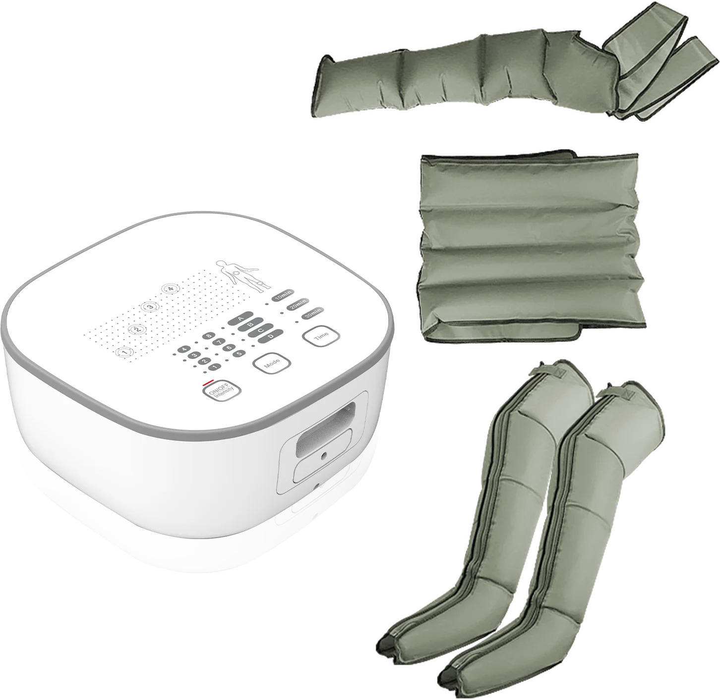 Full Leg Massage Air Compression Wraps Wave Pressure Foot & Leg Massager for Body Waist & Arm Application