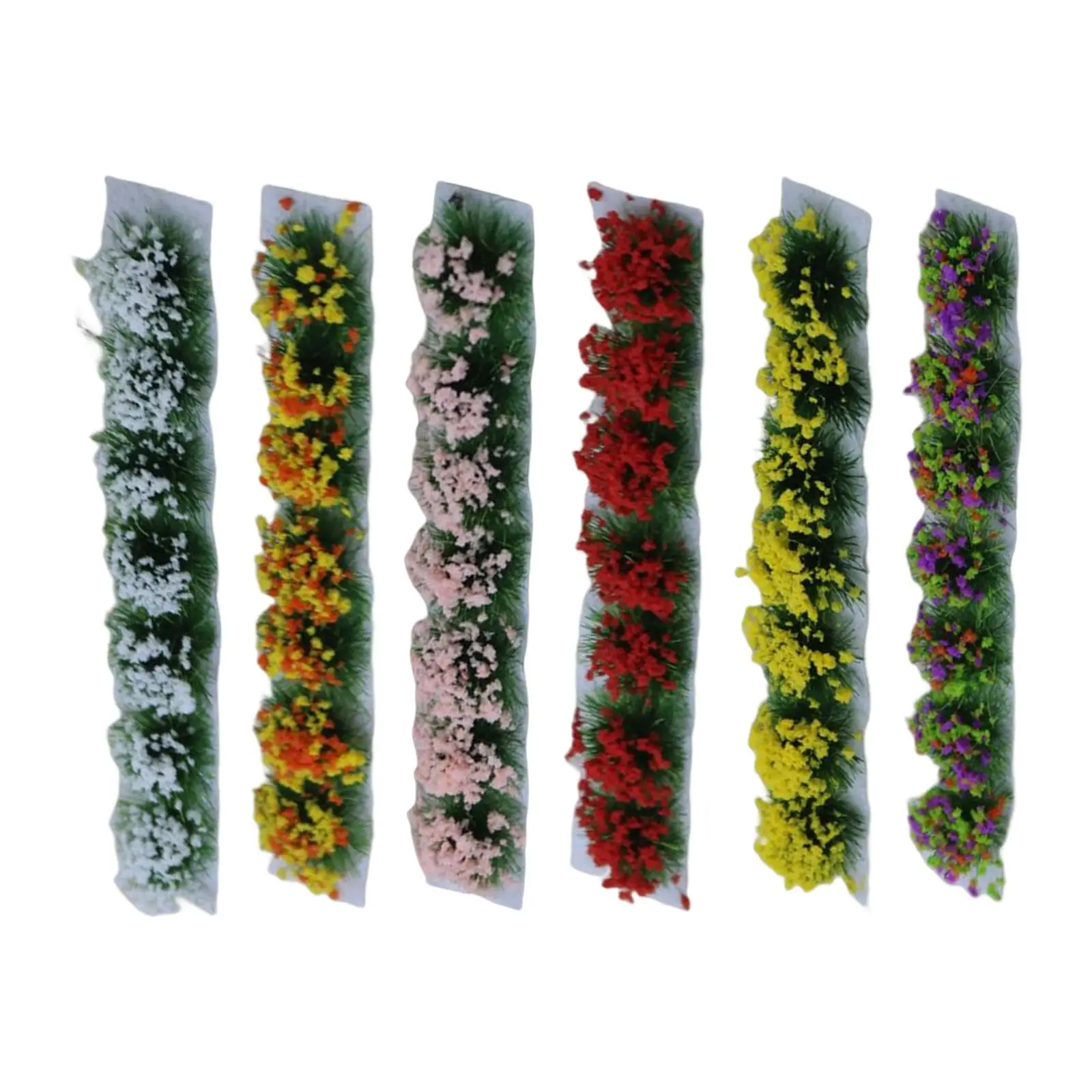 Miniature Flower Cluster Grass Tuft Terrain Scenery Model for Model Railway N Scale Train Railroad Diorama Architecture Sand